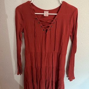 nobo maroon swimsuit cover up dress
